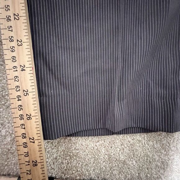 Bocaccio Uomo Pants‎ Men's 32 x 27 Gray Striped Dress Pant Pleated Front - Picture 8 of 9
